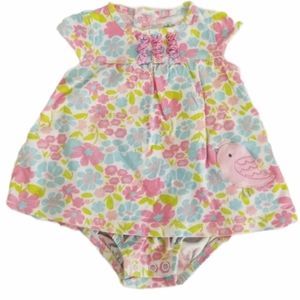 3/$25 Child of Mine Floral Print Bodysuit Dress Size 12M